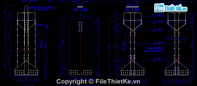 dầm I 33m,dầm I căng trước,I 33m căng trước,dầm I,thiết kế cầu,cầu bê tông cốt thép